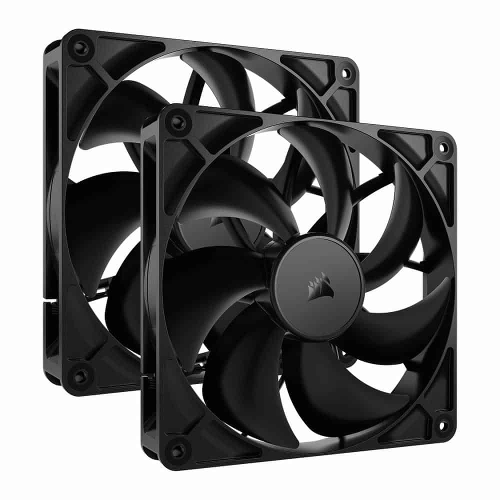 Corsair RS140 PWM 140mm Fan Dual Pack - Simplified Control - Daisy-Chain 4-Pin PWM